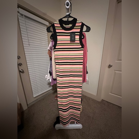 ATM | Striped Knit Maxi Dress - Picture 3 of 5